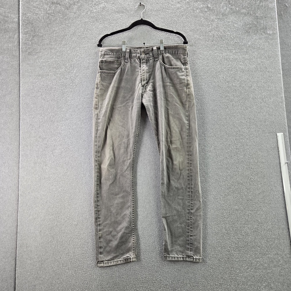 Levi's 508 Men Jeans 31X30 Gray Denim Regular Taper 28" Inseam